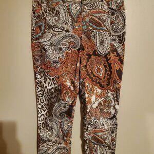 Chico's Paisley Animal Print Jeans 1